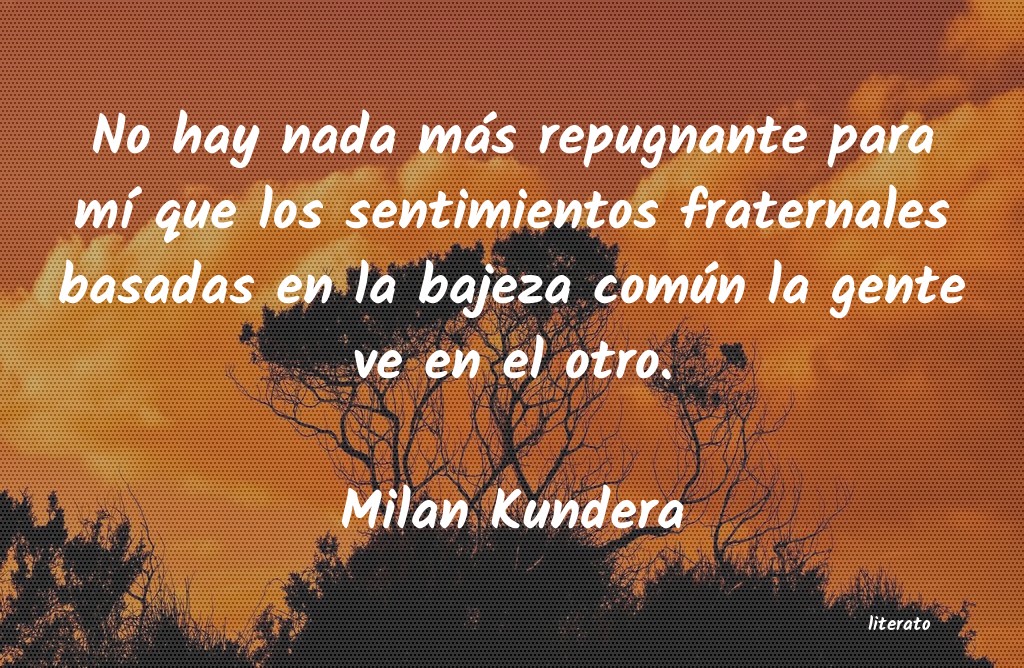 frases de Milan Kundera
