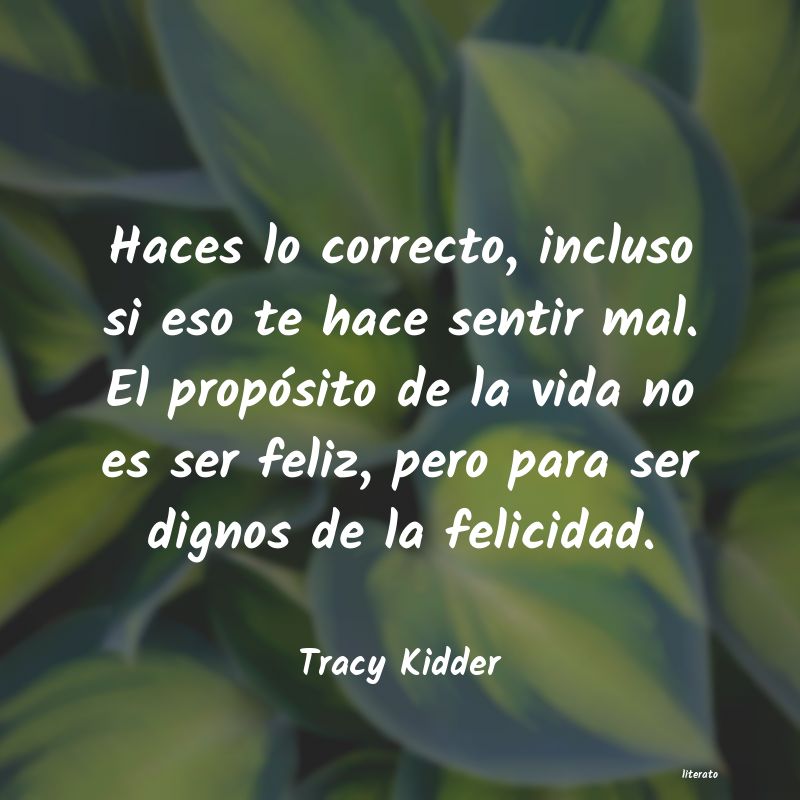 frases de Tracy Kidder