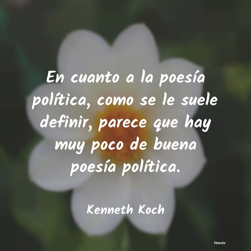 Frases de Kenneth Koch