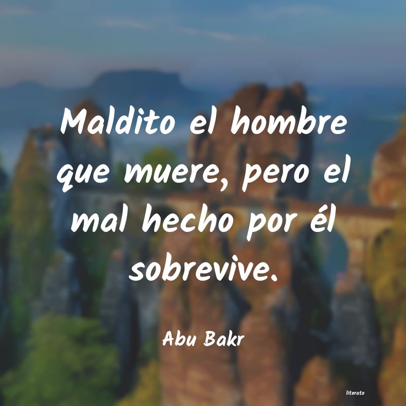 frases de Abu Bakr