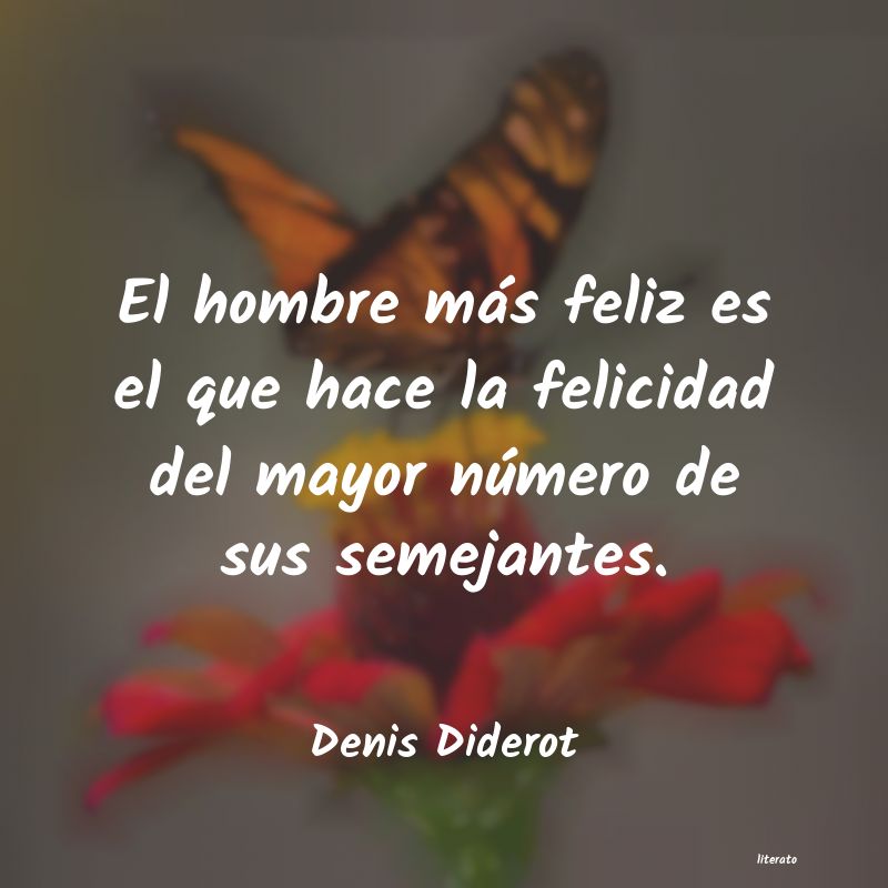 denis diderot y el hombre