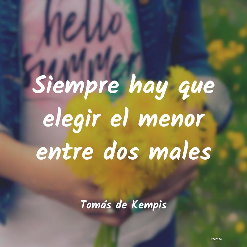 Frases de Tomás de Kempis