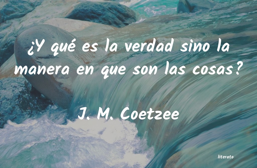 Frases de J. M. Coetzee