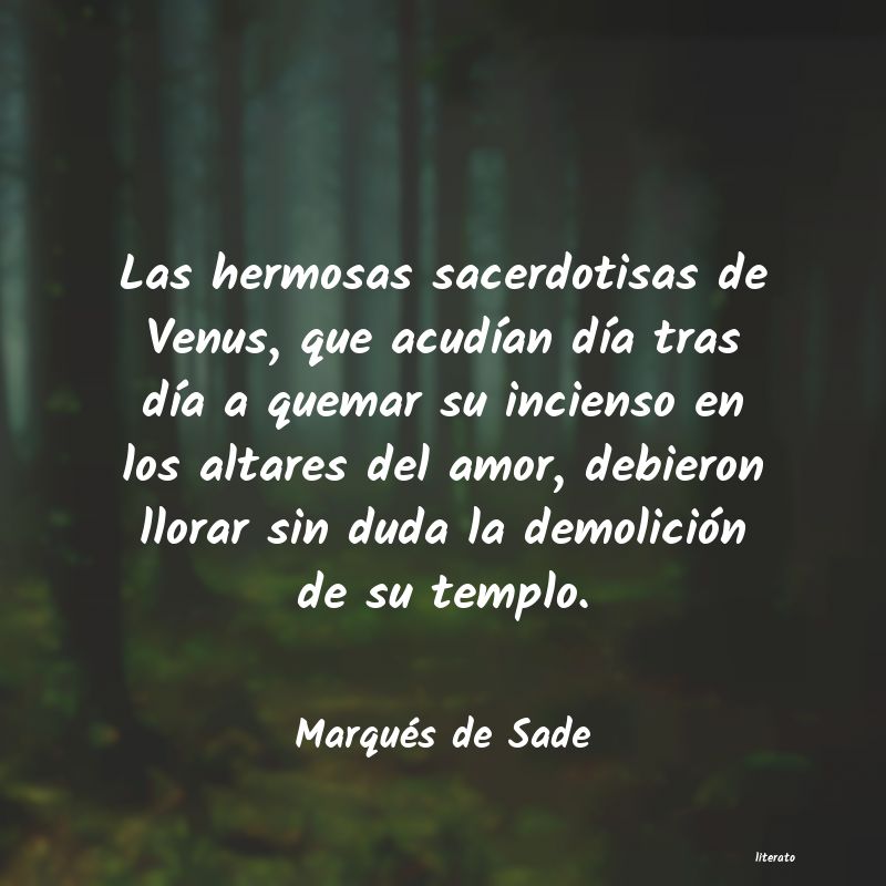 Frases de Marqués de Sade