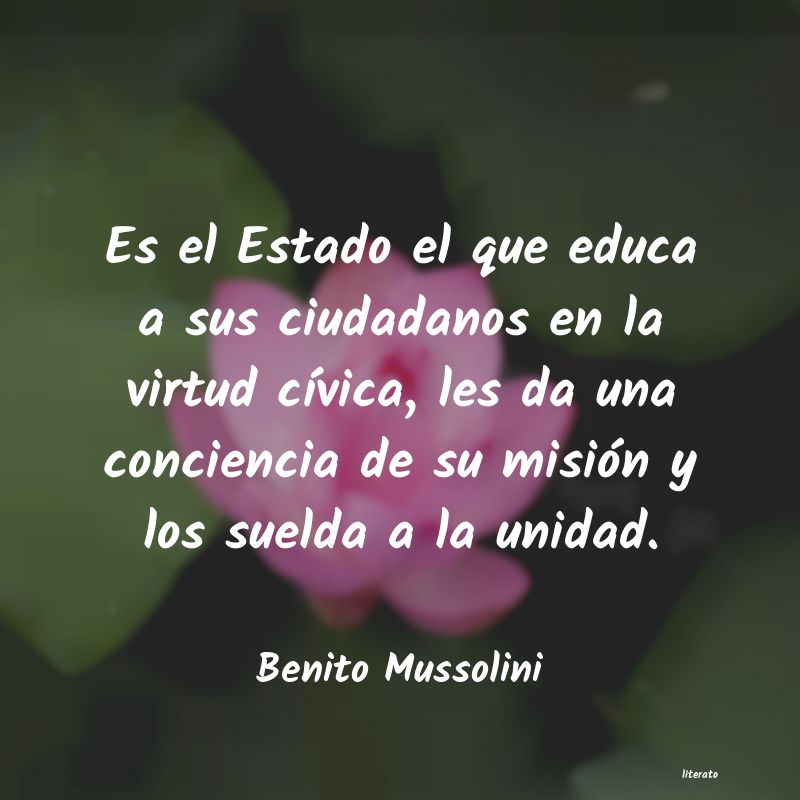 frases de Benito Mussolini