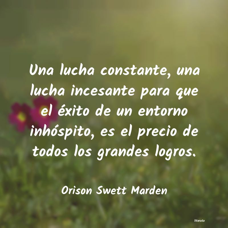 Frases de Orison Swett Marden