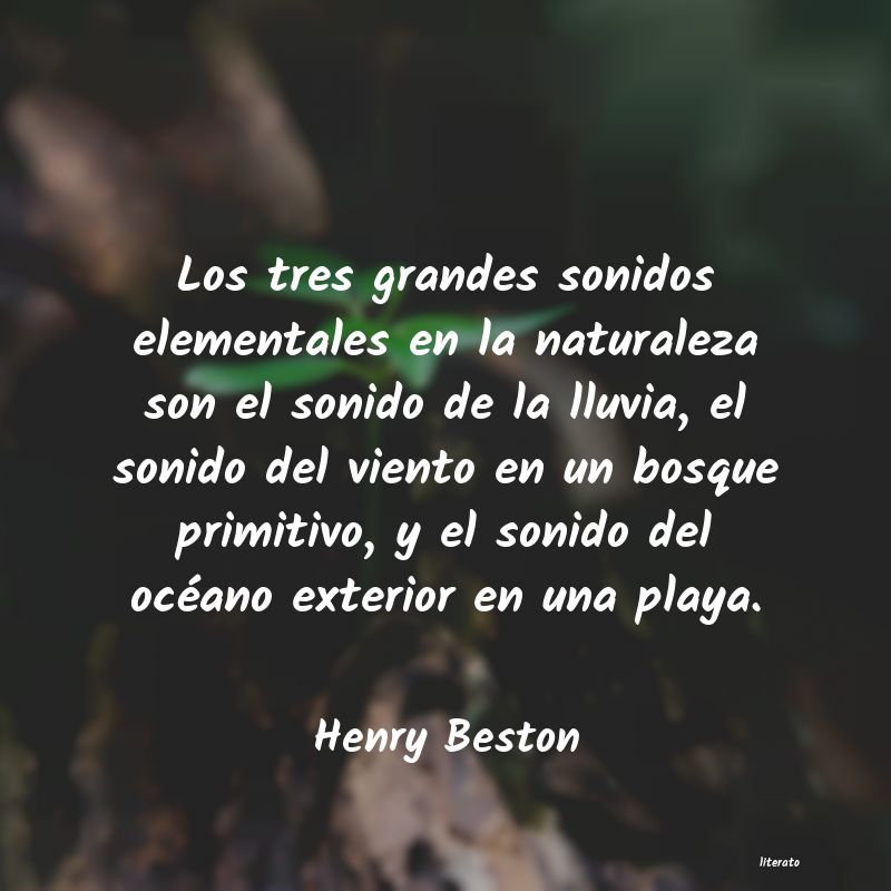 frases de Henry Beston