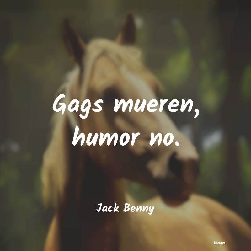 Frases de Jack Benny