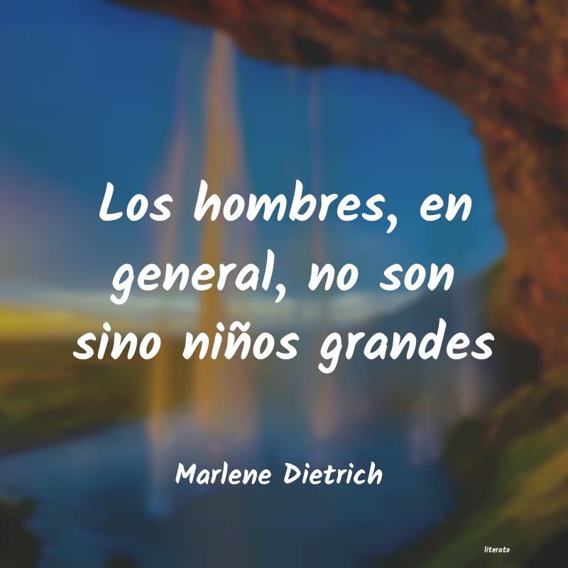 Frases de Marlene Dietrich