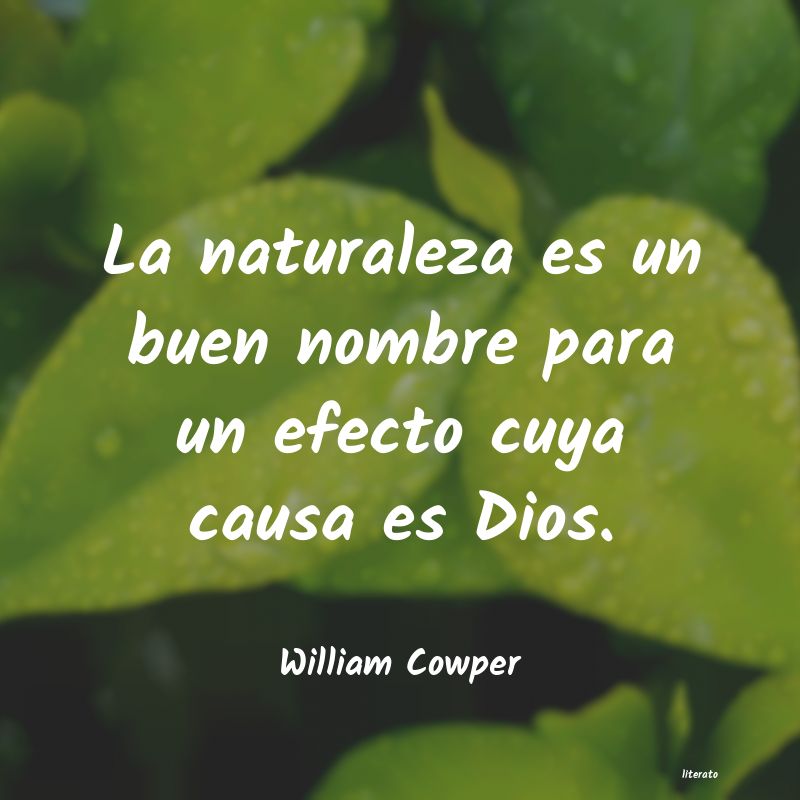 Frases de William Cowper