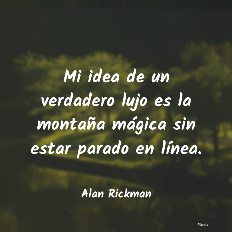 frases de Alan Rickman