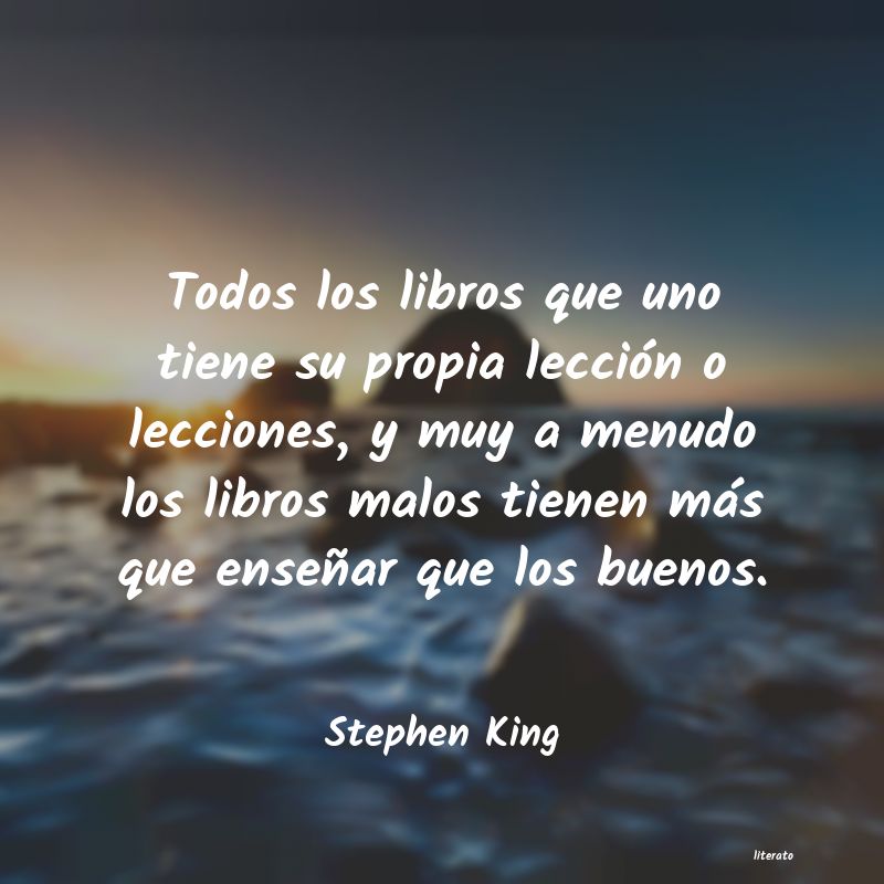 frases de libros de stephen king