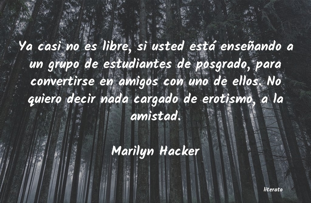 Frases de Marilyn Hacker