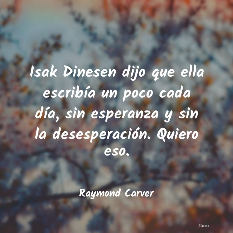 frases de Raymond Carver