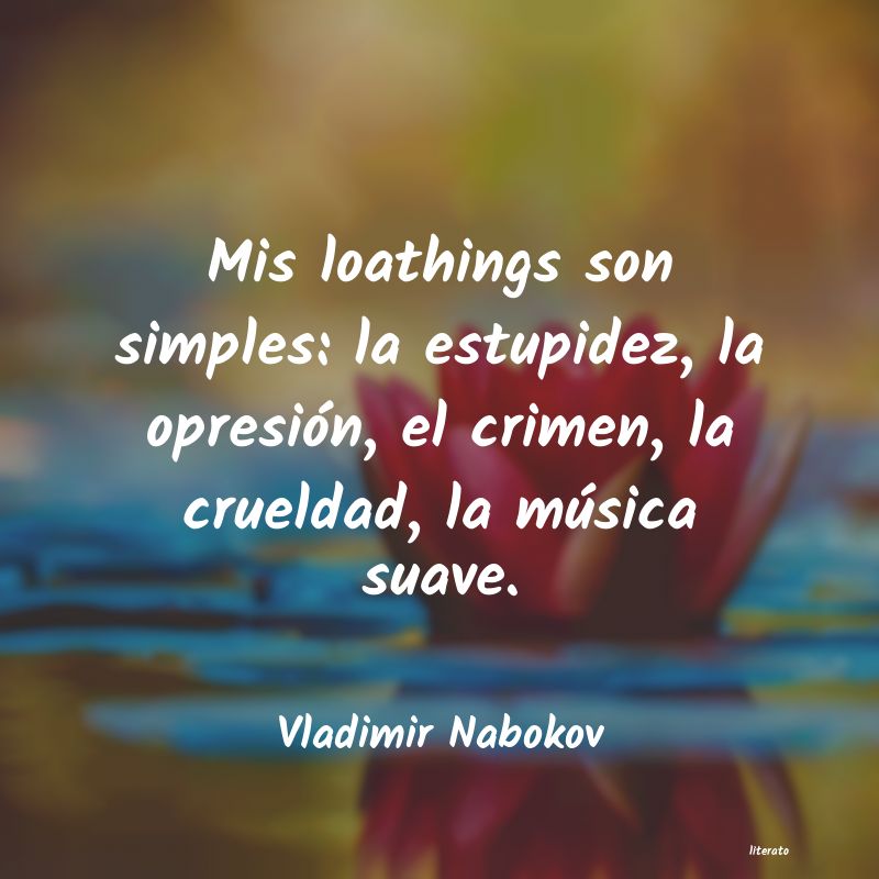 Frases de Vladimir Nabokov