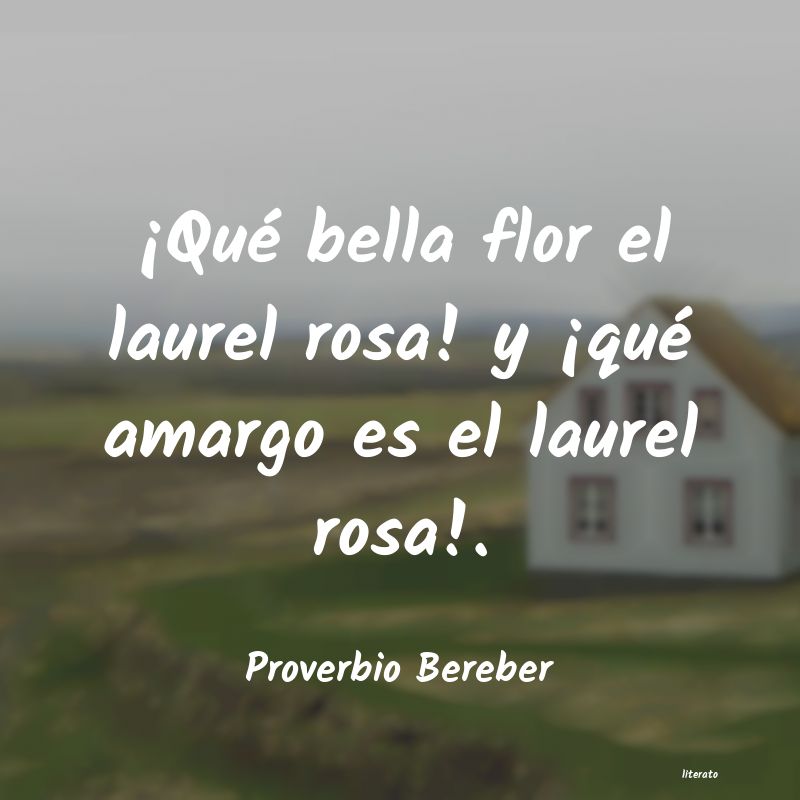 Frases de Proverbio Bereber
