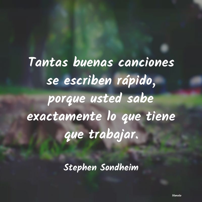 Frases de Stephen Sondheim