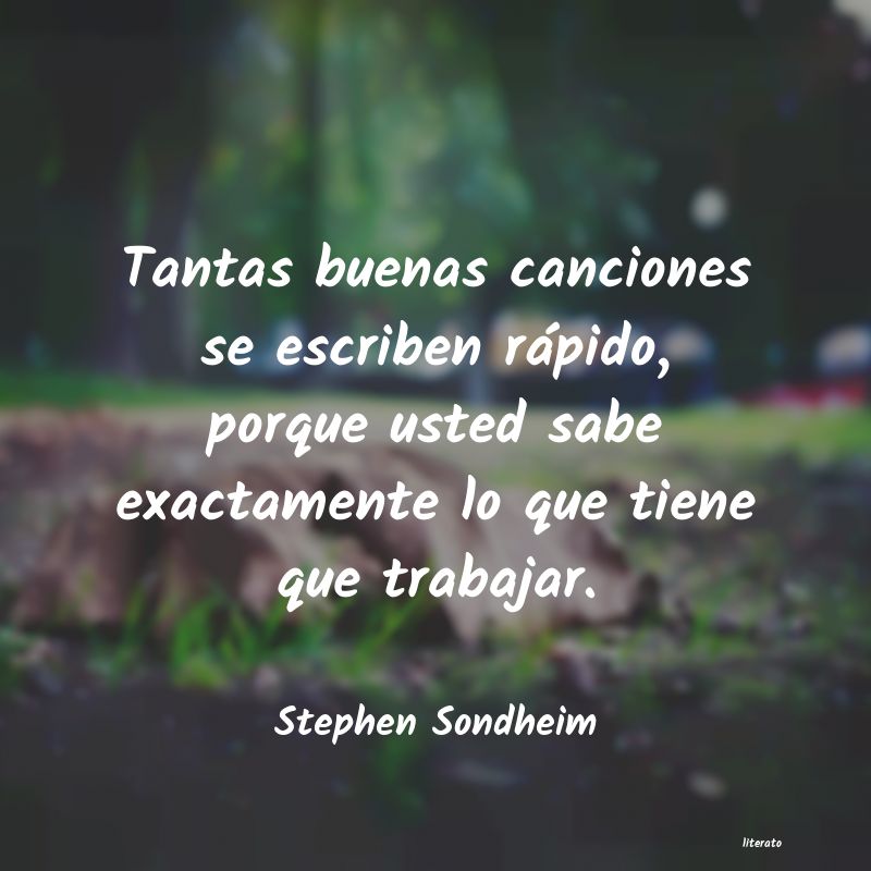 frases de Stephen Sondheim