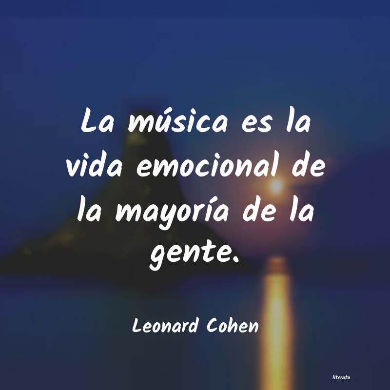 Frases de Leonard Cohen