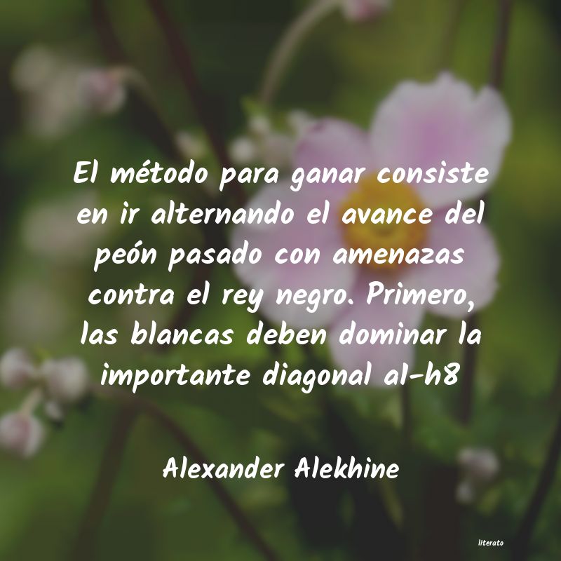 frases de Alexander Alekhine