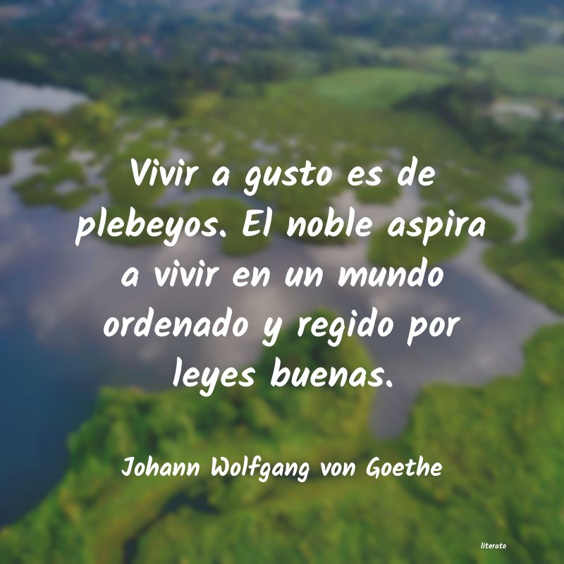 frases de Johann Wolfgang von Goethe