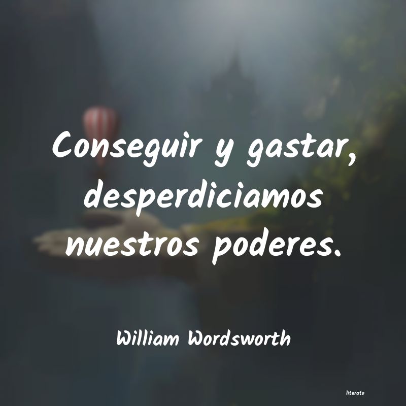 Frases de William Wordsworth