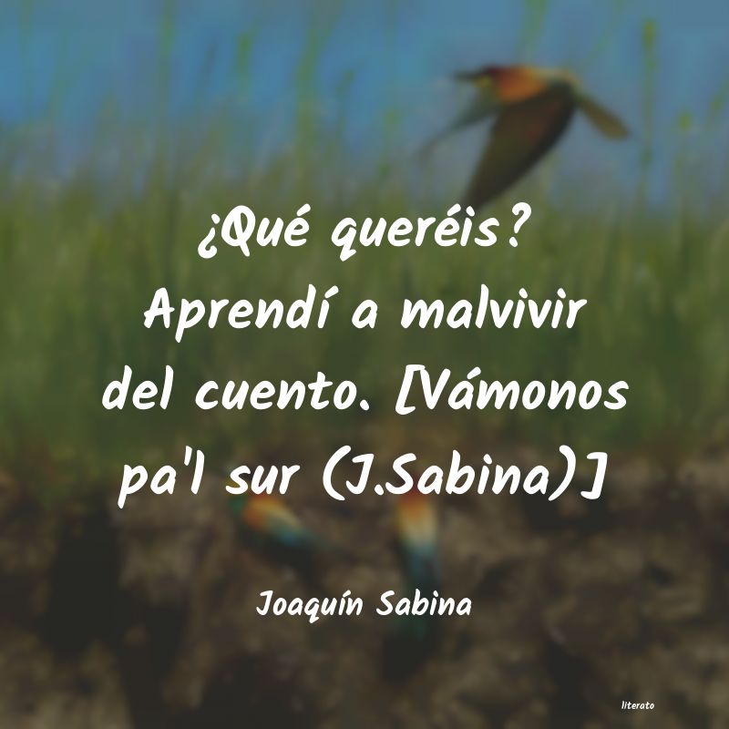 frases de JoaquÃn Sabina
