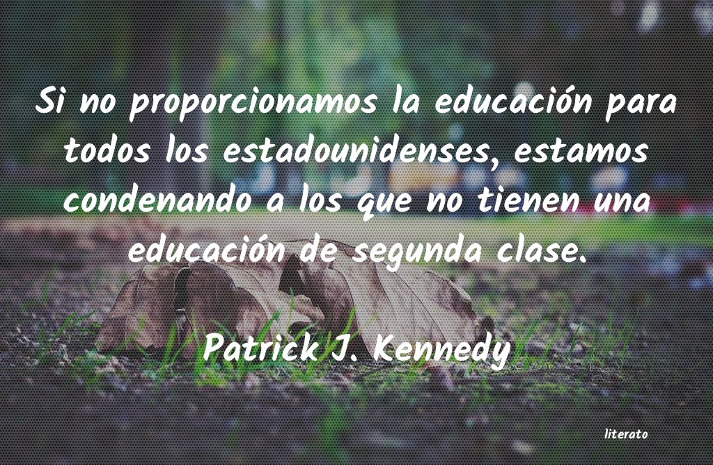 Frases de Patrick J. Kennedy