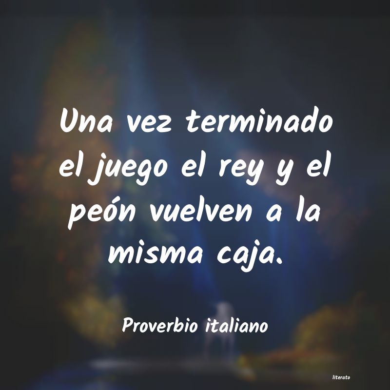 Frases de Proverbio italiano