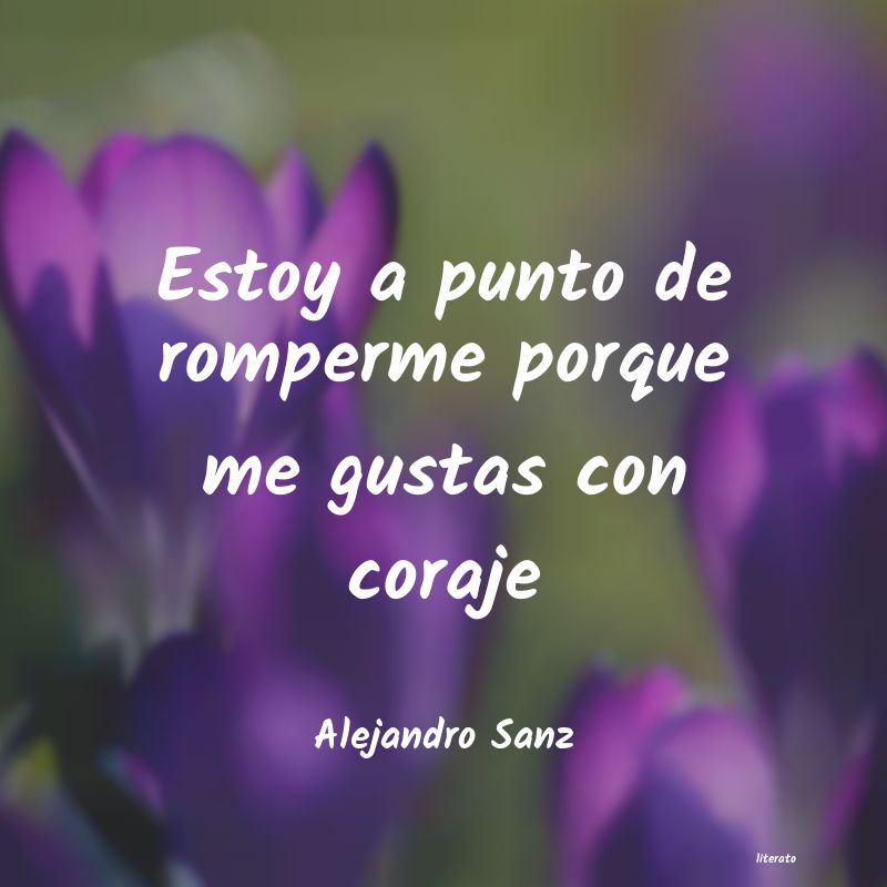 Frases de Alejandro Sanz