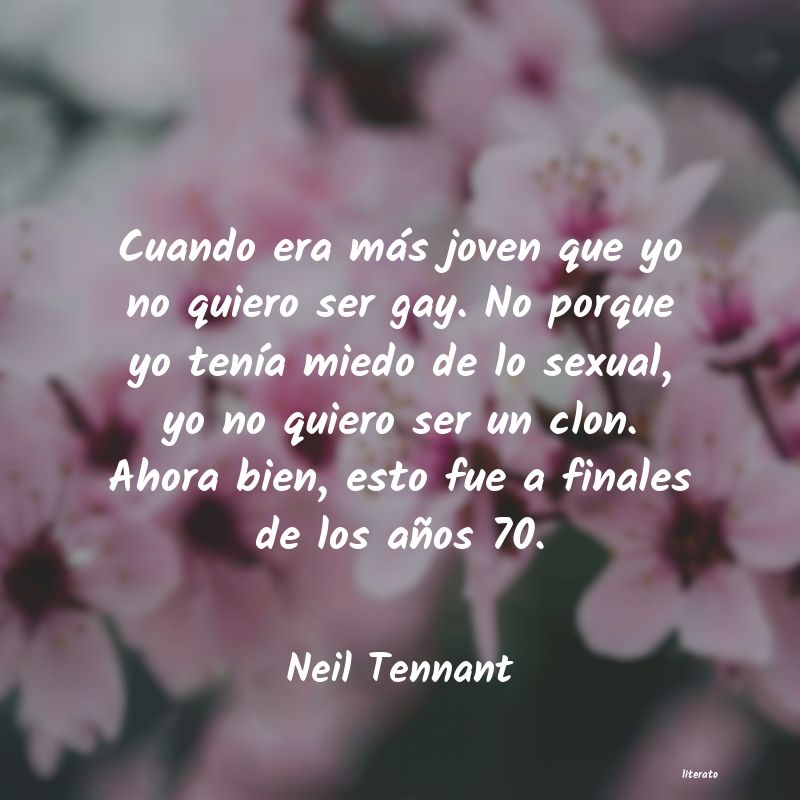 frases de Neil Tennant