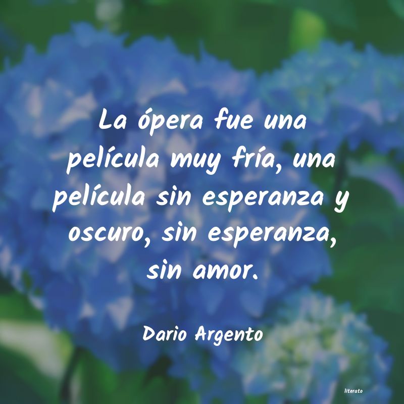 Frases de Dario Argento