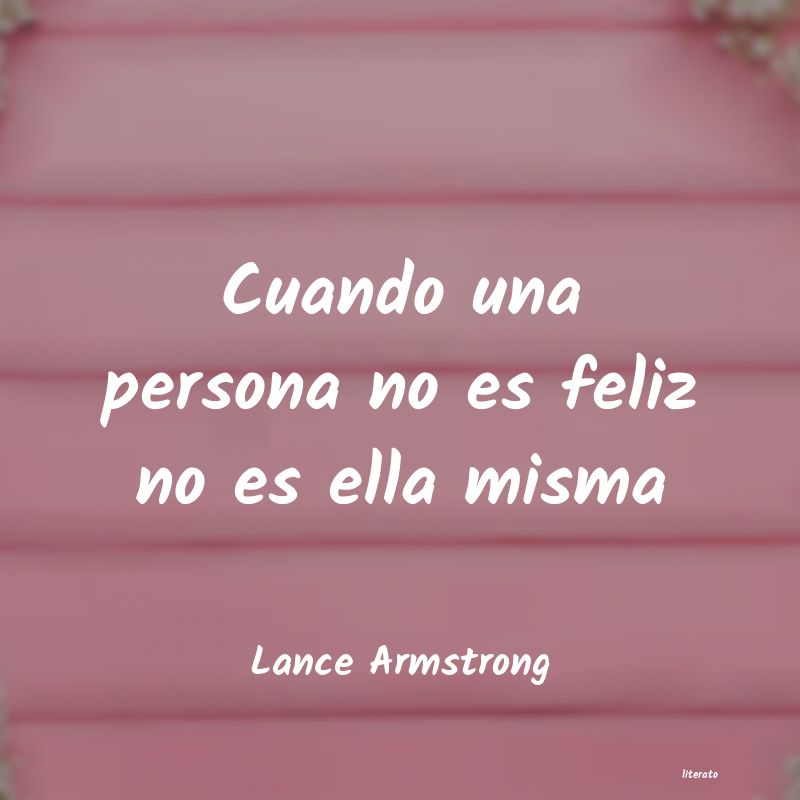 frases de Lance Armstrong