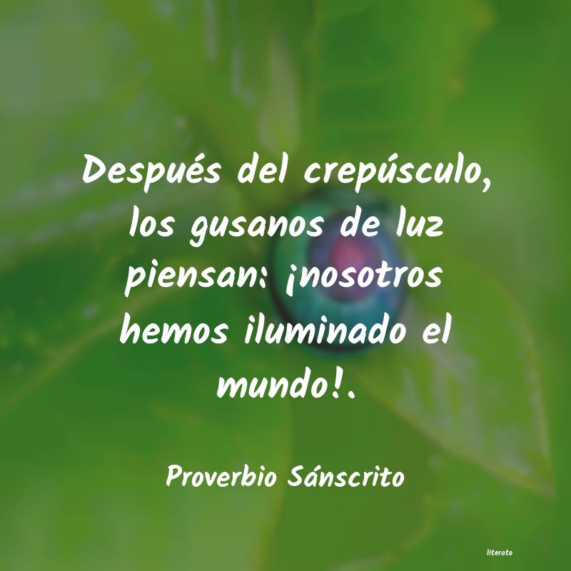 frases de Proverbio Sánscrito