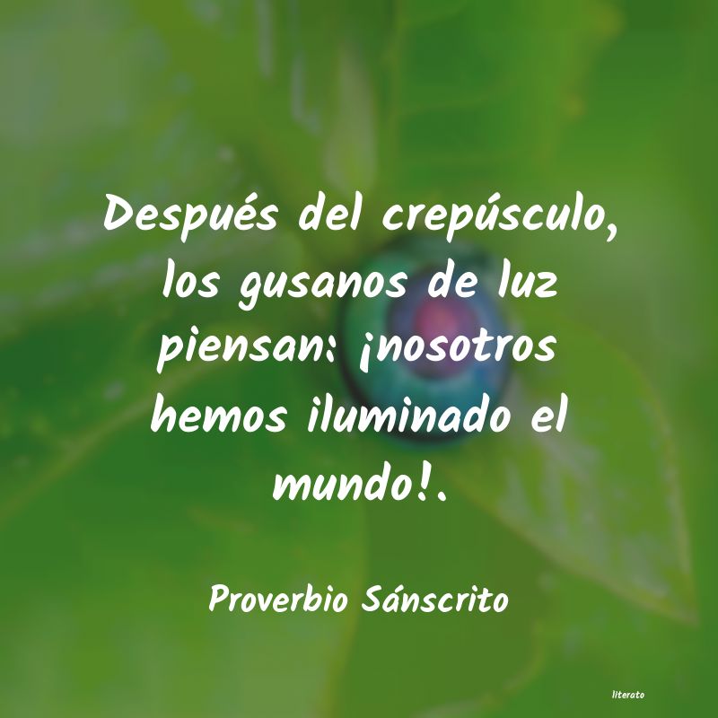 Frases de Proverbio Sánscrito