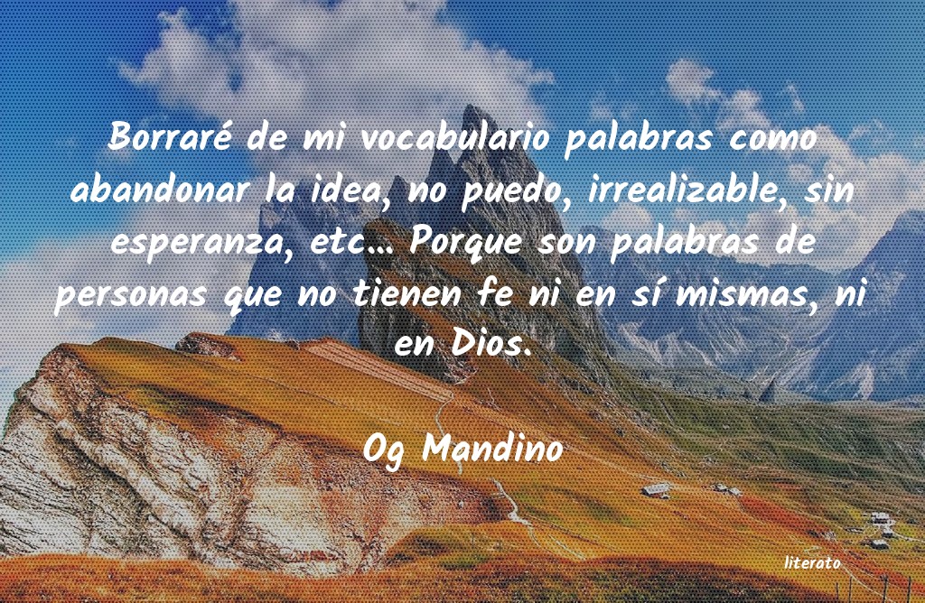 frases de Og Mandino