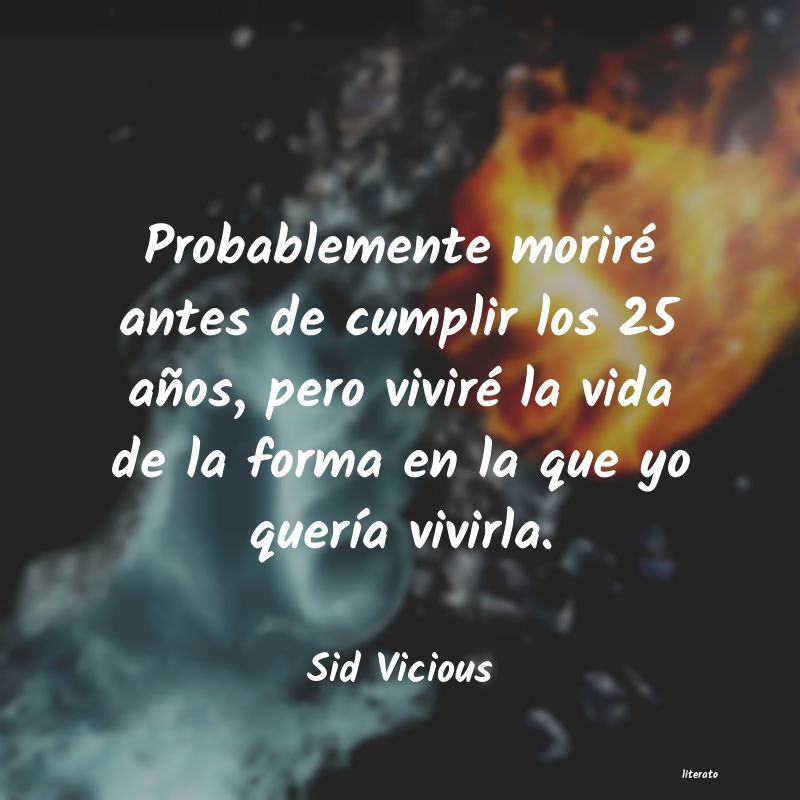 frases de Sid Vicious