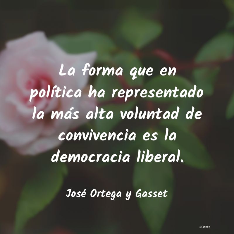 ortega y gasset democracia