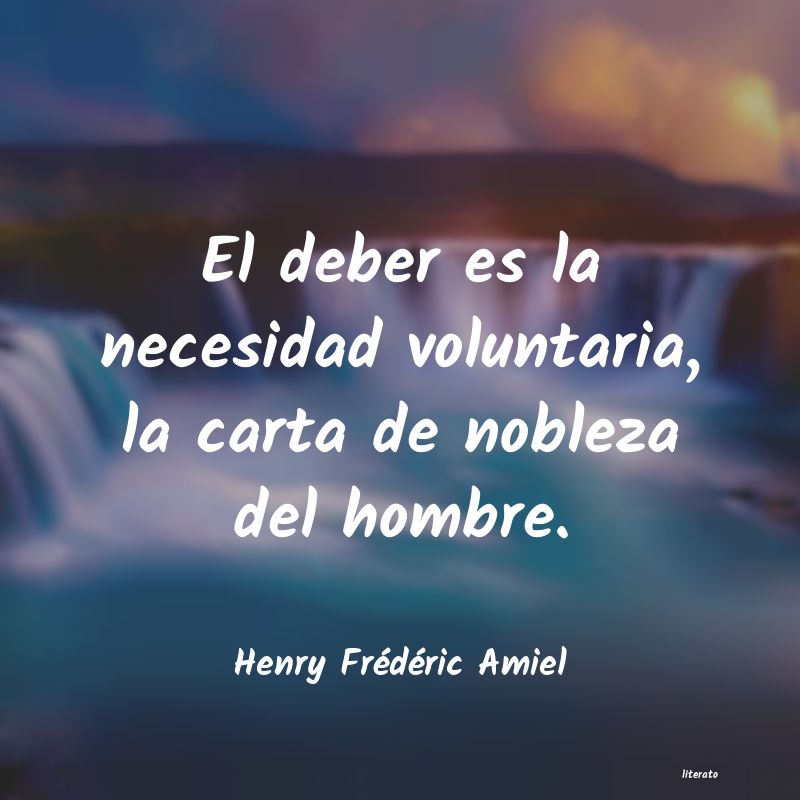 frases de Henry Frédéric Amiel