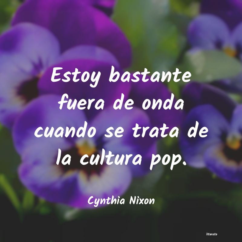 frases de Cynthia Nixon