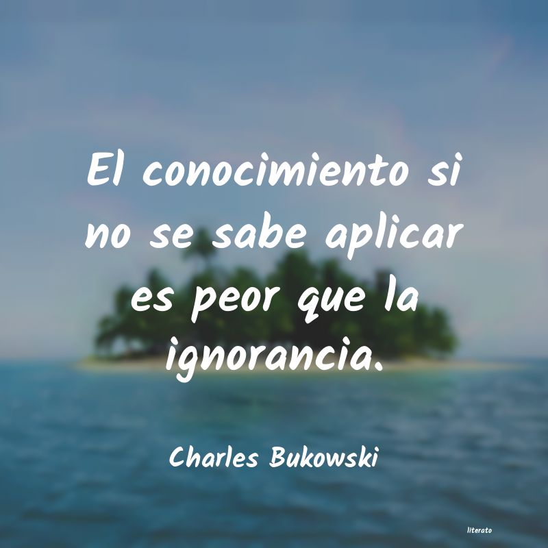 frases de Charles Bukowski