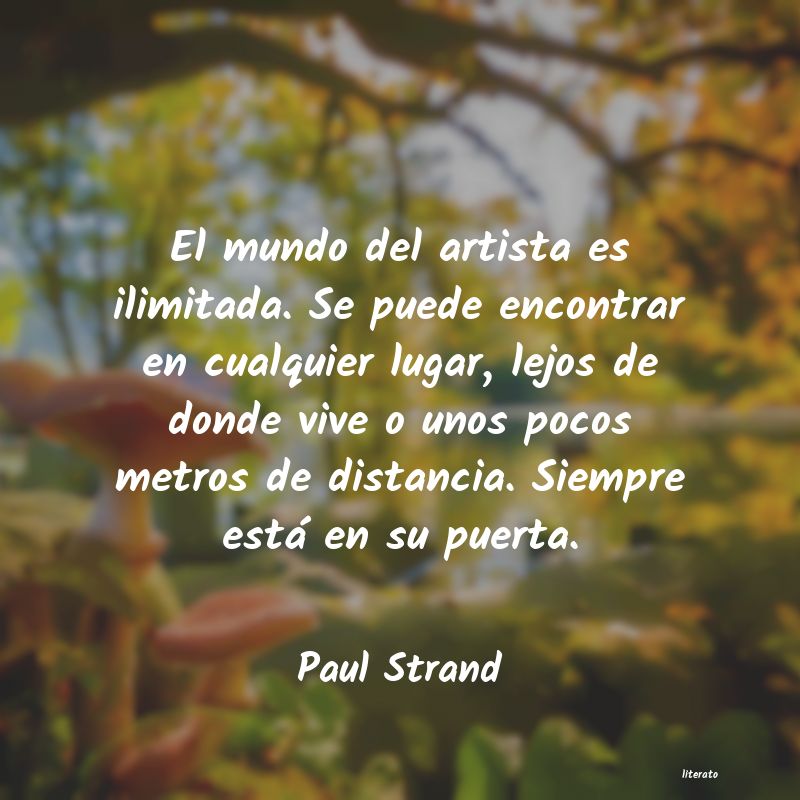 frases de Paul Strand