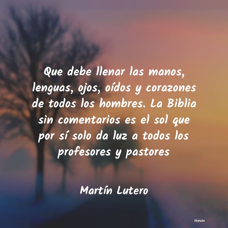 Frases de Martín Lutero