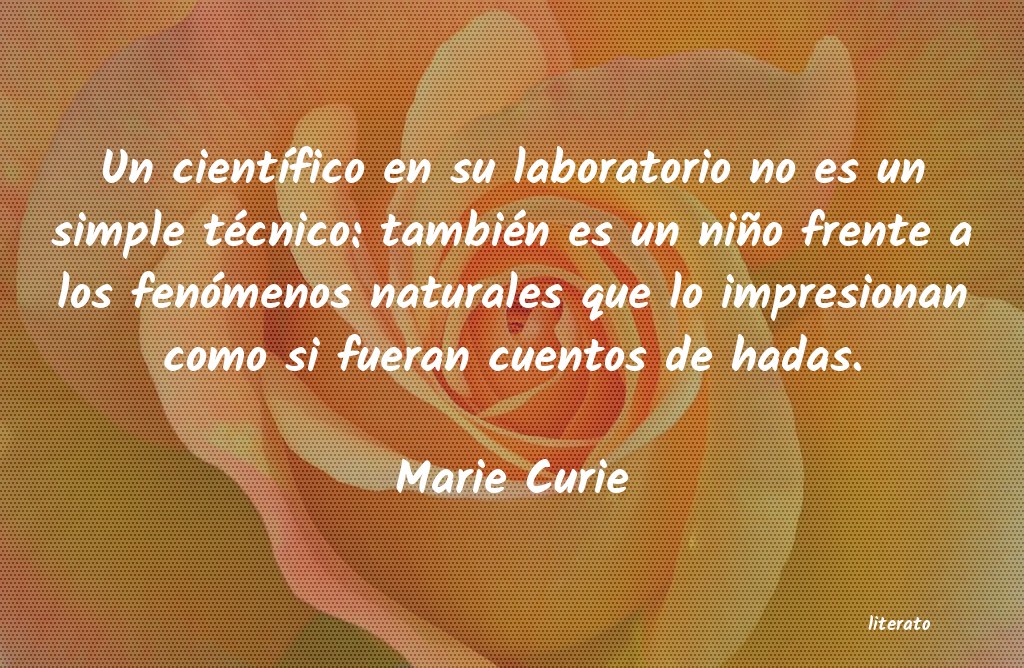 frases de Marie Curie