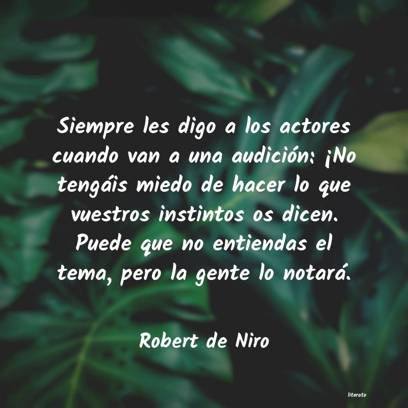 frases de Robert de Niro