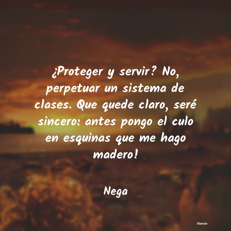 Frases de Nega