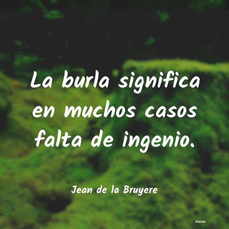 frases de Jean de la Bruyere