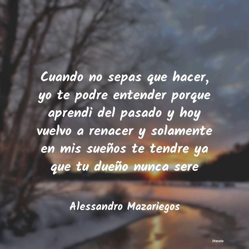 Alessandro Mazariegos: Los amores prohibidos son una