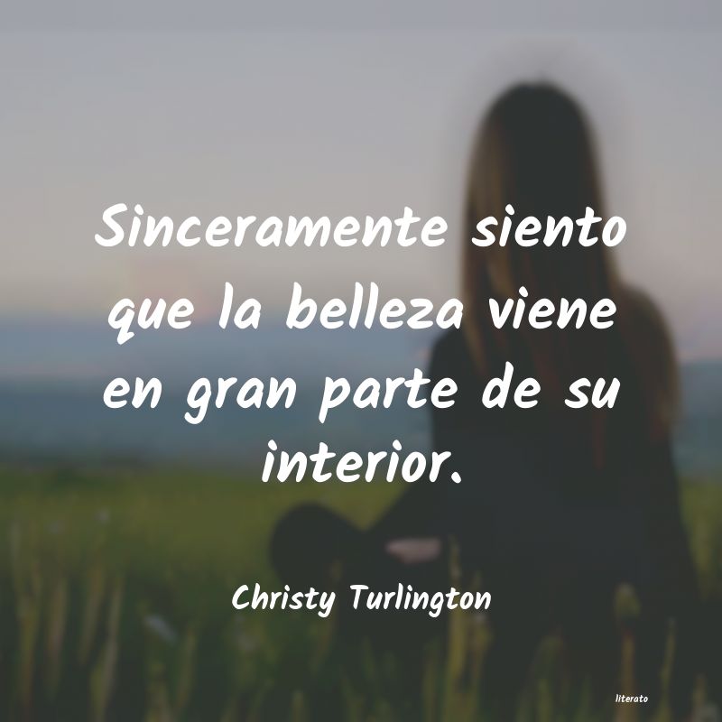 Frases de Christy Turlington