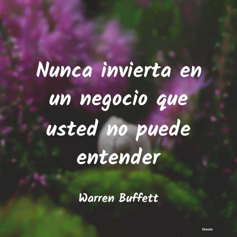 frases de Warren Buffett